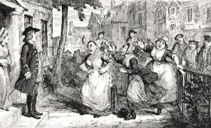 Gideon Gray Addressing the Middlemas Wives, Illustration from 